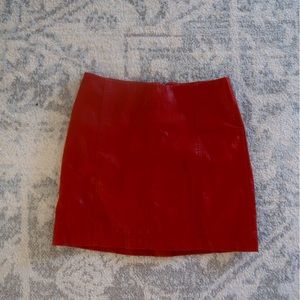 Free people red mini skirt!